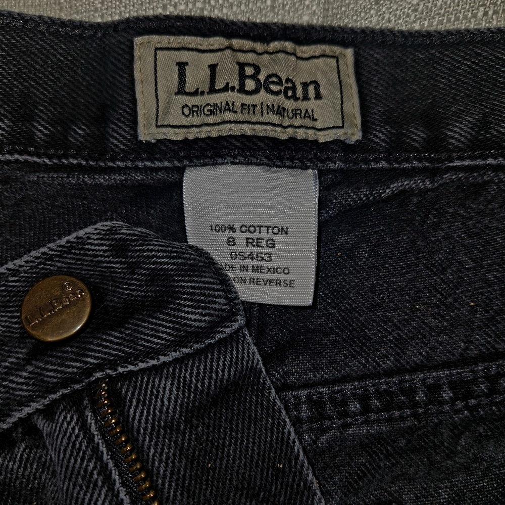 L.L. Bean || Size 8 REG || Vintage Black Denim Pants